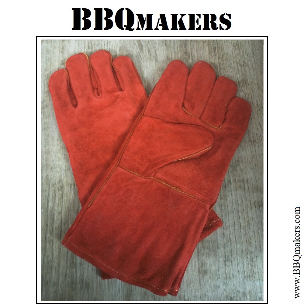 Lederen BBQ handschoenen